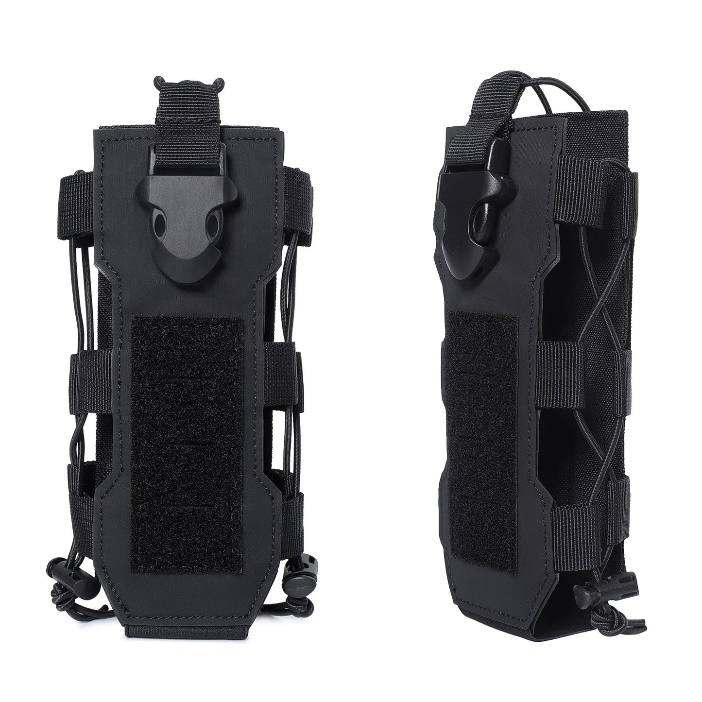 Porte-bouteille d'eau réglable Molle, conception découpée au Laser, pochette de bouteille tactique de 40 oz pour sac à dos, ceinture, support de pochette Radio Molle