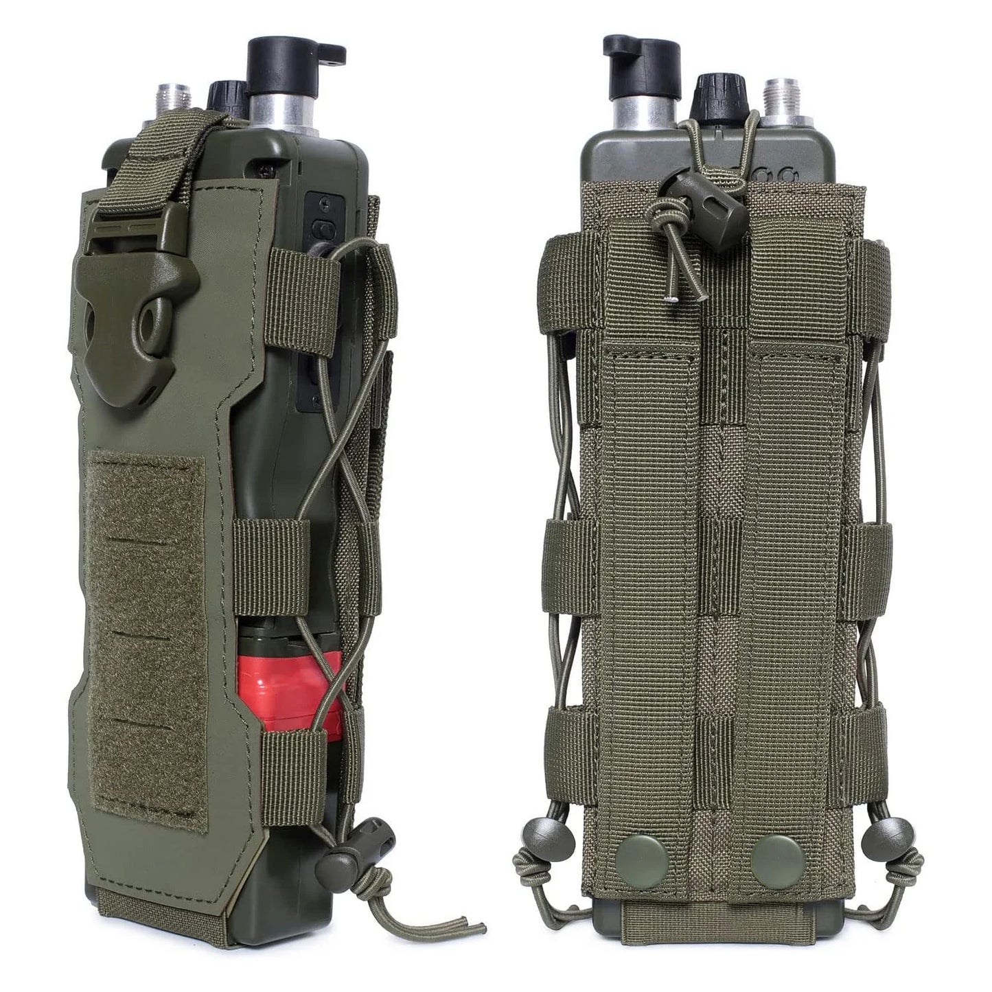 Porte-bouteille d'eau réglable Molle, conception découpée au Laser, pochette de bouteille tactique de 40 oz pour sac à dos, ceinture, support de pochette Radio Molle