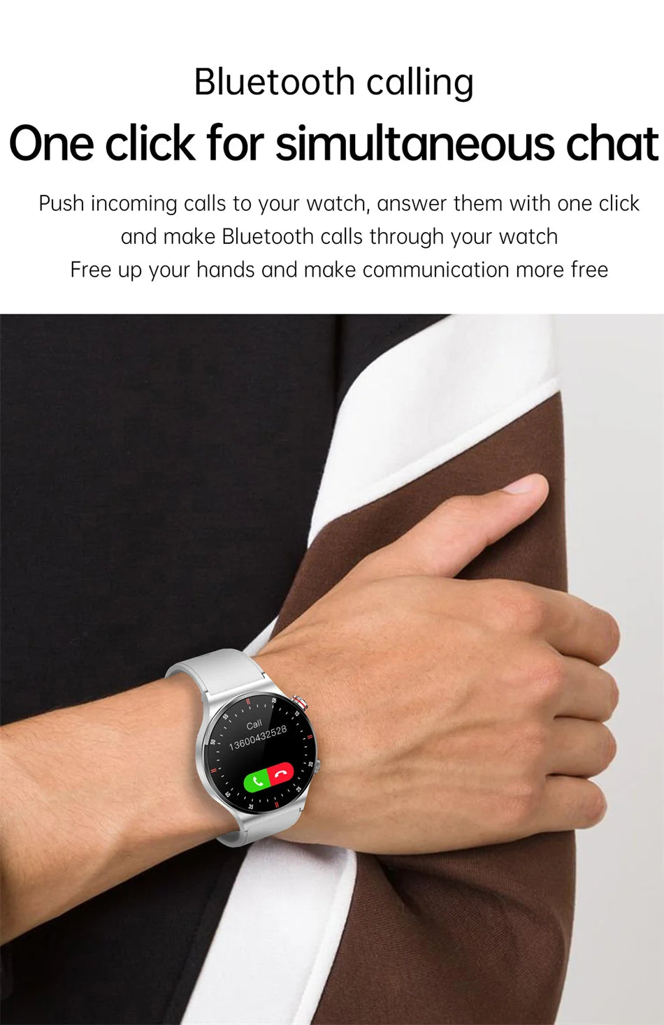 NFC Bluetooth appel montre intelligente hommes AOMLED390 * 390 HD couleur écran bouton de Rotation Fitness Tracker IP68 étanche SmartWatch hommes