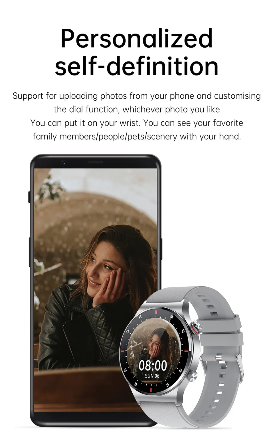 NFC Bluetooth appel montre intelligente hommes AOMLED390 * 390 HD couleur écran bouton de Rotation Fitness Tracker IP68 étanche SmartWatch hommes