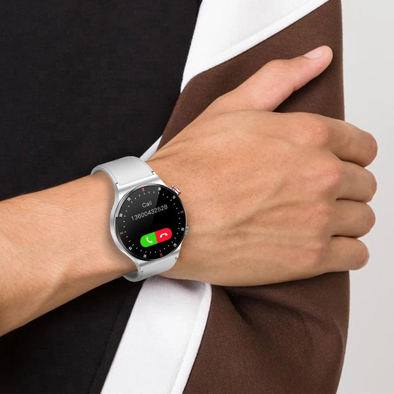 NFC Bluetooth appel montre intelligente hommes AOMLED390 * 390 HD couleur écran bouton de Rotation Fitness Tracker IP68 étanche SmartWatch hommes
