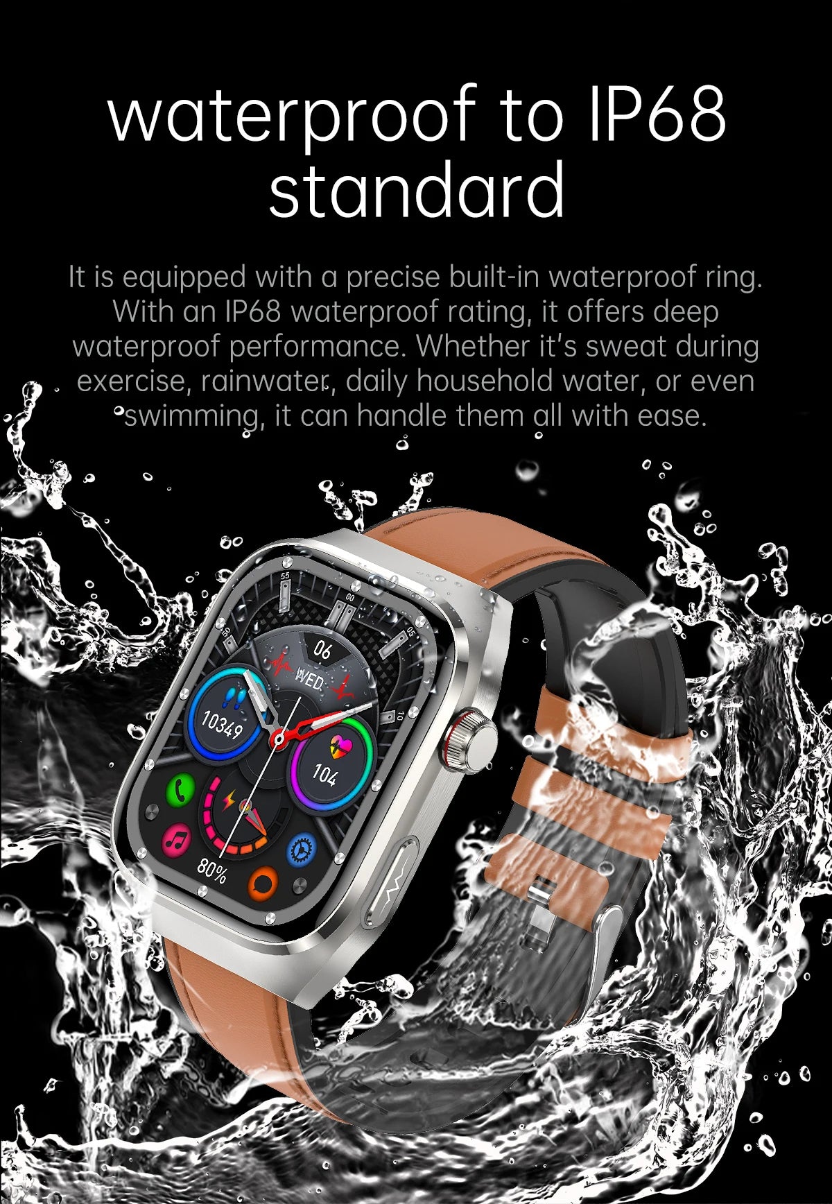 Nouveau ECG examen physique orgue santé Smartwatch hommes pression artérielle acide uricique graisse corporelle montres Bluetooth appel mme montre intelligente
