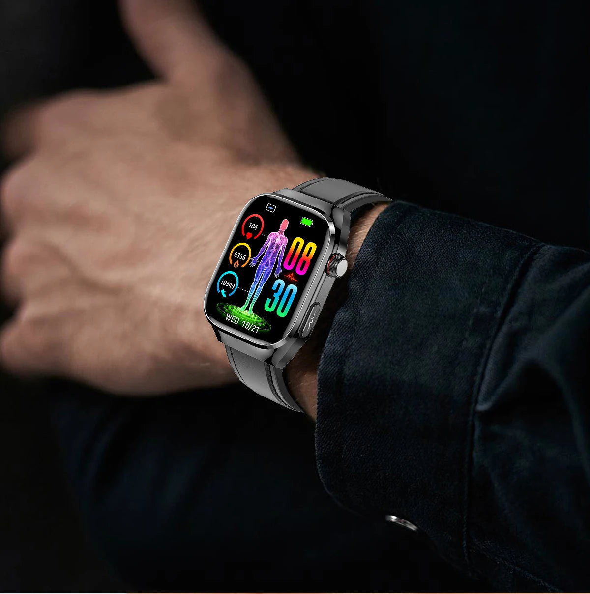 Nouveau ECG examen physique orgue santé Smartwatch hommes pression artérielle acide uricique graisse corporelle montres Bluetooth appel mme montre intelligente