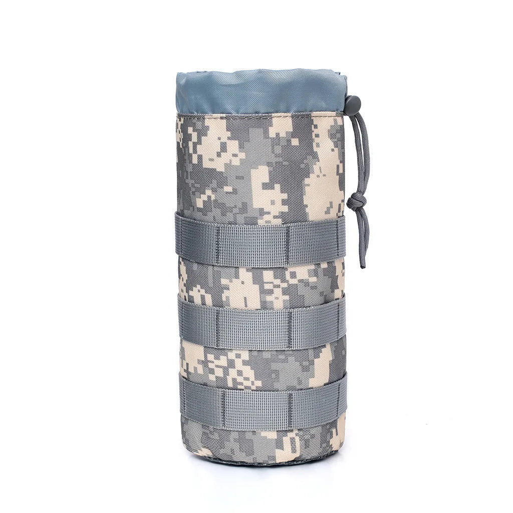 Sac de bouteille d'eau Molle en plein air, support de pochette, voyage Camping randonnée cyclisme pêche chasse porte-bouteille d'eau bouilloire