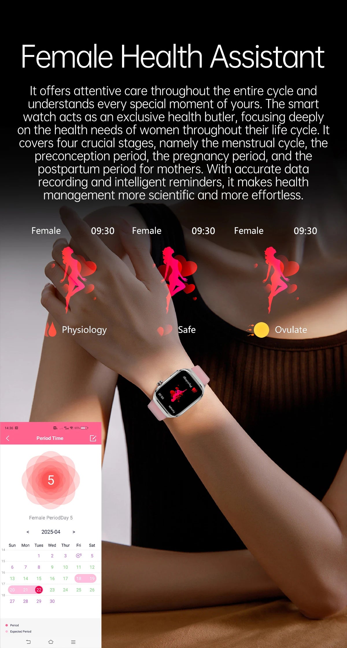 Nouveau ECG examen physique orgue santé Smartwatch hommes pression artérielle acide uricique graisse corporelle montres Bluetooth appel mme montre intelligente