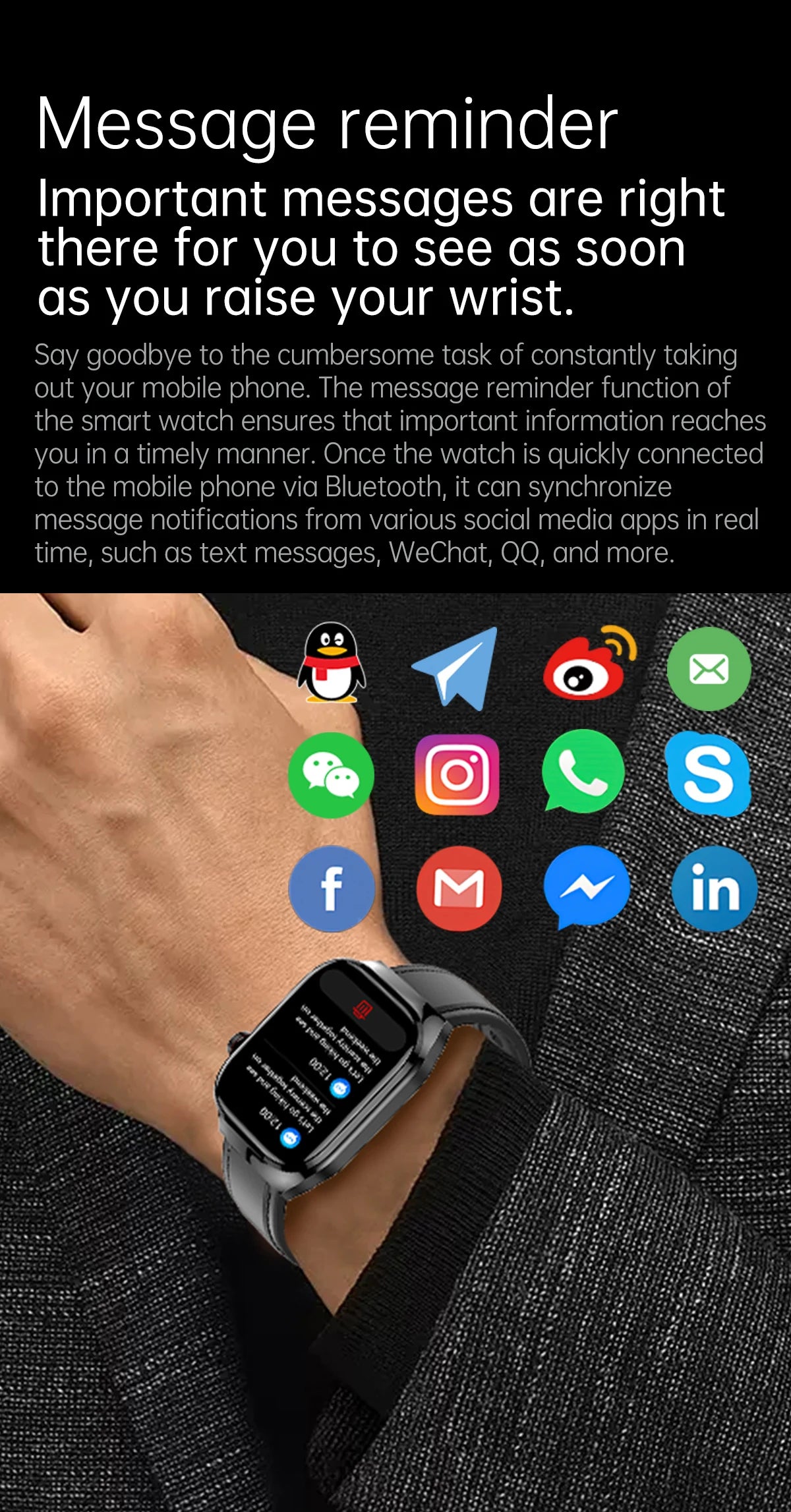 Nouveau ECG examen physique orgue santé Smartwatch hommes pression artérielle acide uricique graisse corporelle montres Bluetooth appel mme montre intelligente