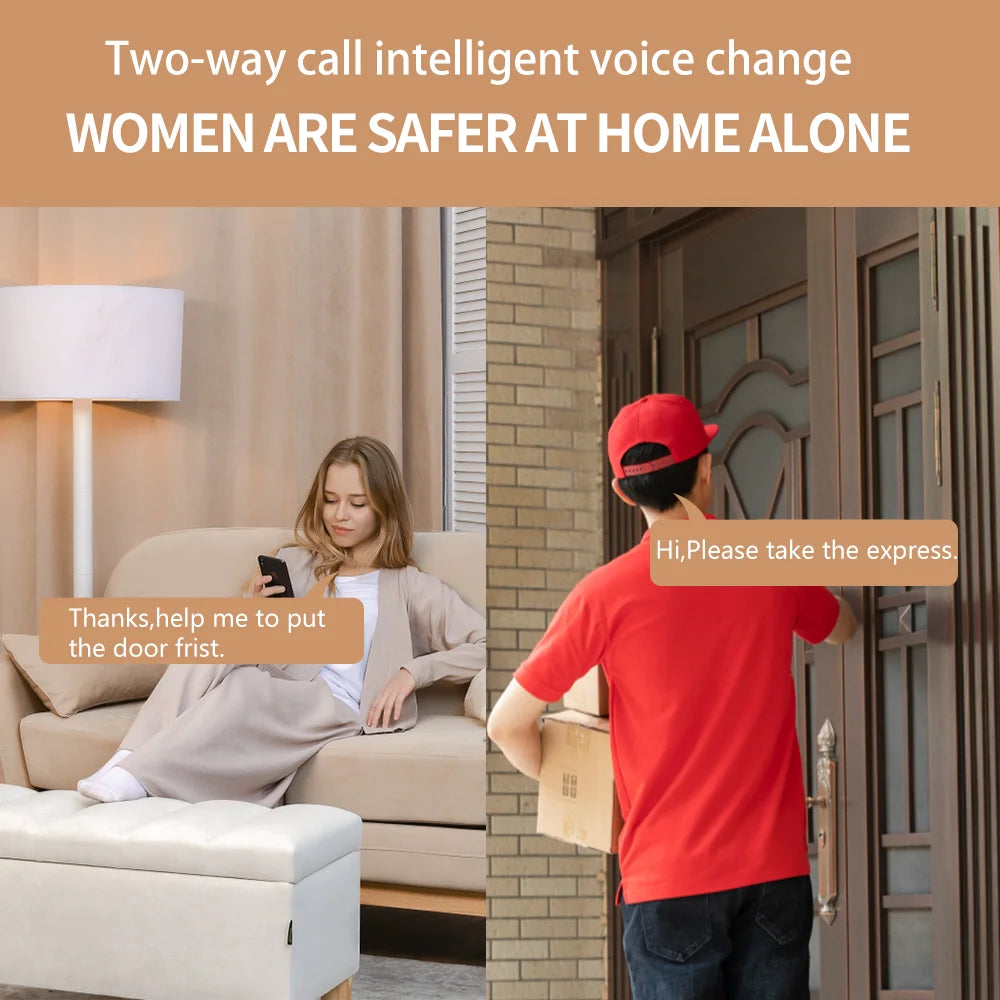 Tuya – sonnette vidéo sans fil pour maison intelligente, wi-fi, caméra de téléphone extérieure, interphone vidéo de sécurité, Vision nocturne, pratique et sûr
