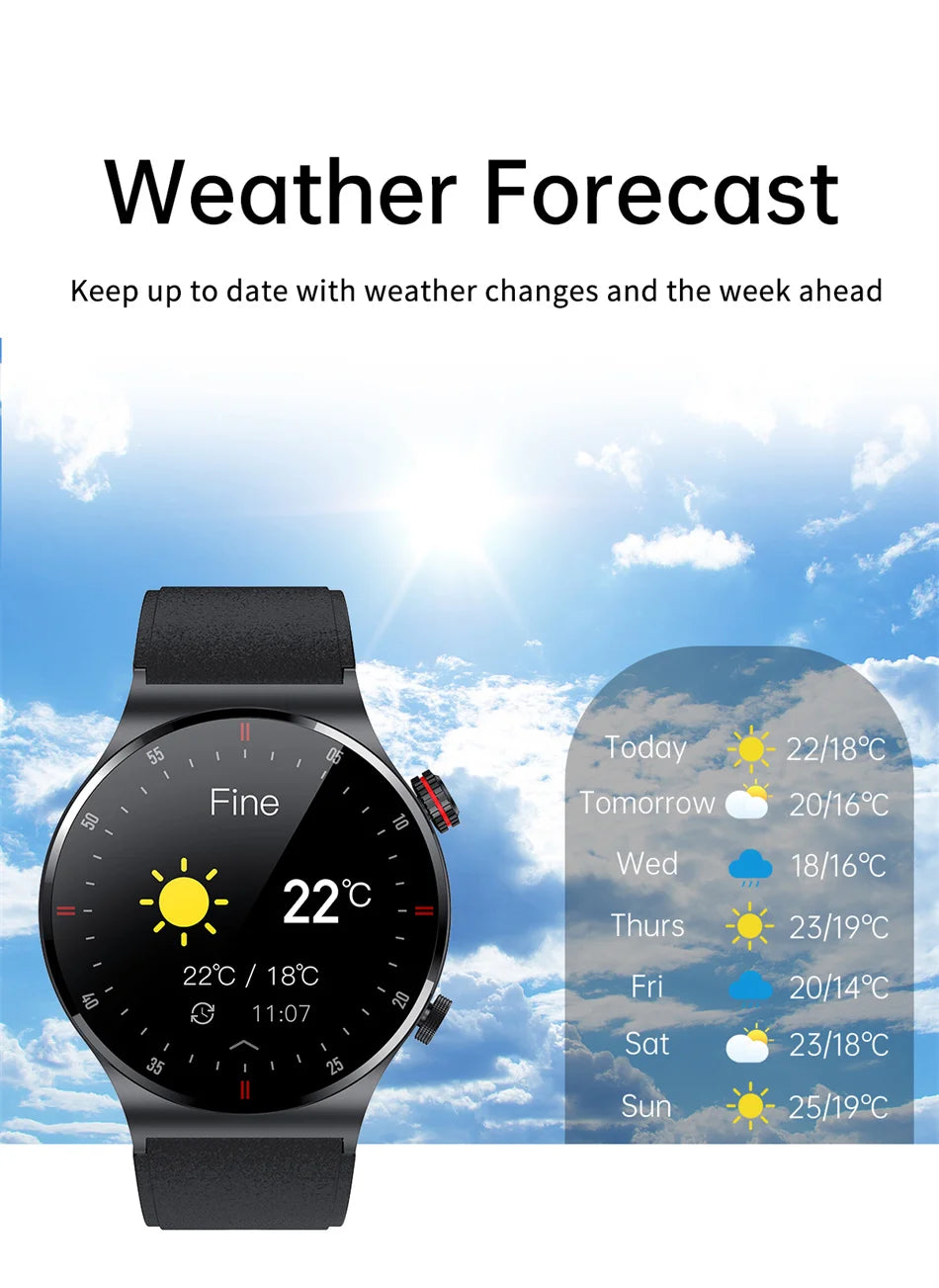 NFC Bluetooth appel montre intelligente hommes AOMLED390 * 390 HD couleur écran bouton de Rotation Fitness Tracker IP68 étanche SmartWatch hommes