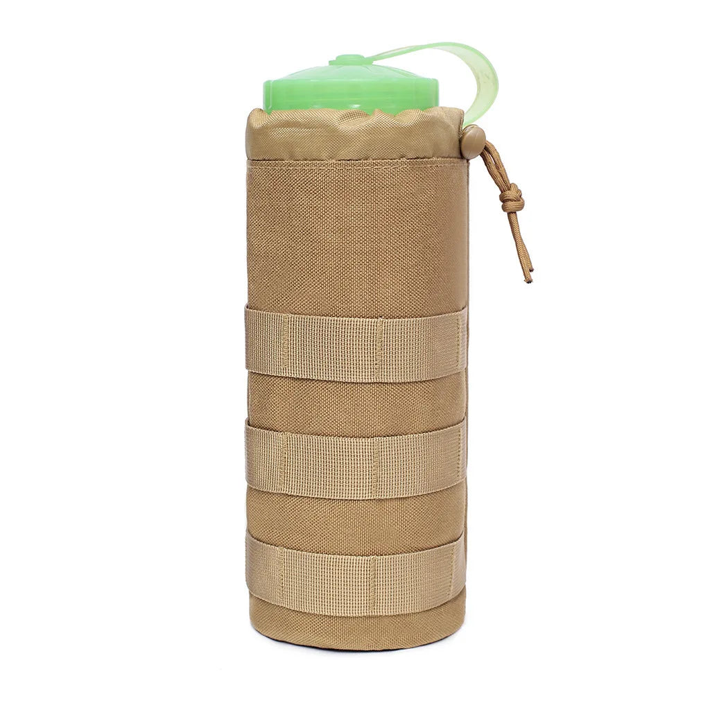 Sac de bouteille d'eau Molle en plein air, support de pochette, voyage Camping randonnée cyclisme pêche chasse porte-bouteille d'eau bouilloire