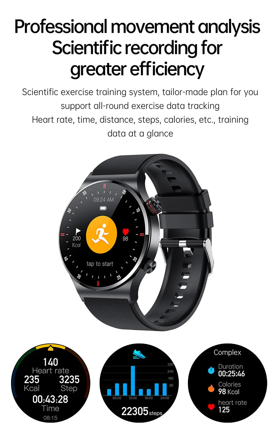 NFC Bluetooth appel montre intelligente hommes AOMLED390 * 390 HD couleur écran bouton de Rotation Fitness Tracker IP68 étanche SmartWatch hommes