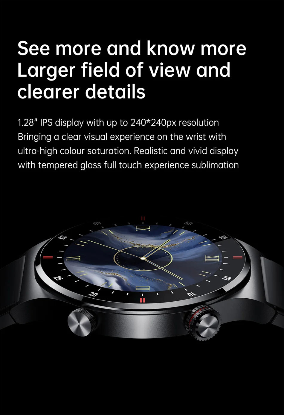 NFC Bluetooth appel montre intelligente hommes AOMLED390 * 390 HD couleur écran bouton de Rotation Fitness Tracker IP68 étanche SmartWatch hommes