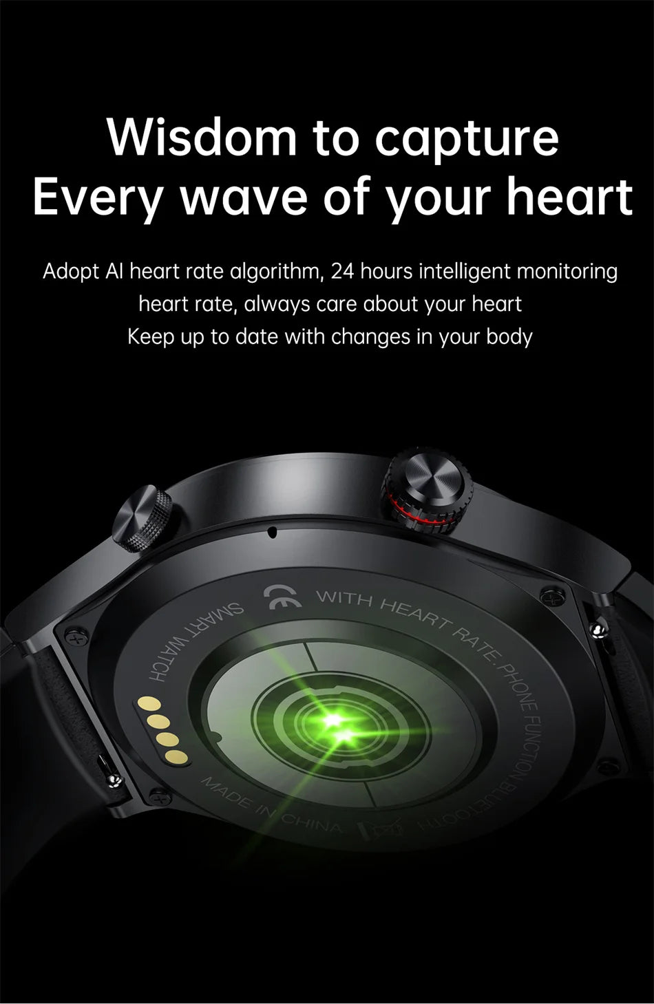 NFC Bluetooth appel montre intelligente hommes AOMLED390 * 390 HD couleur écran bouton de Rotation Fitness Tracker IP68 étanche SmartWatch hommes