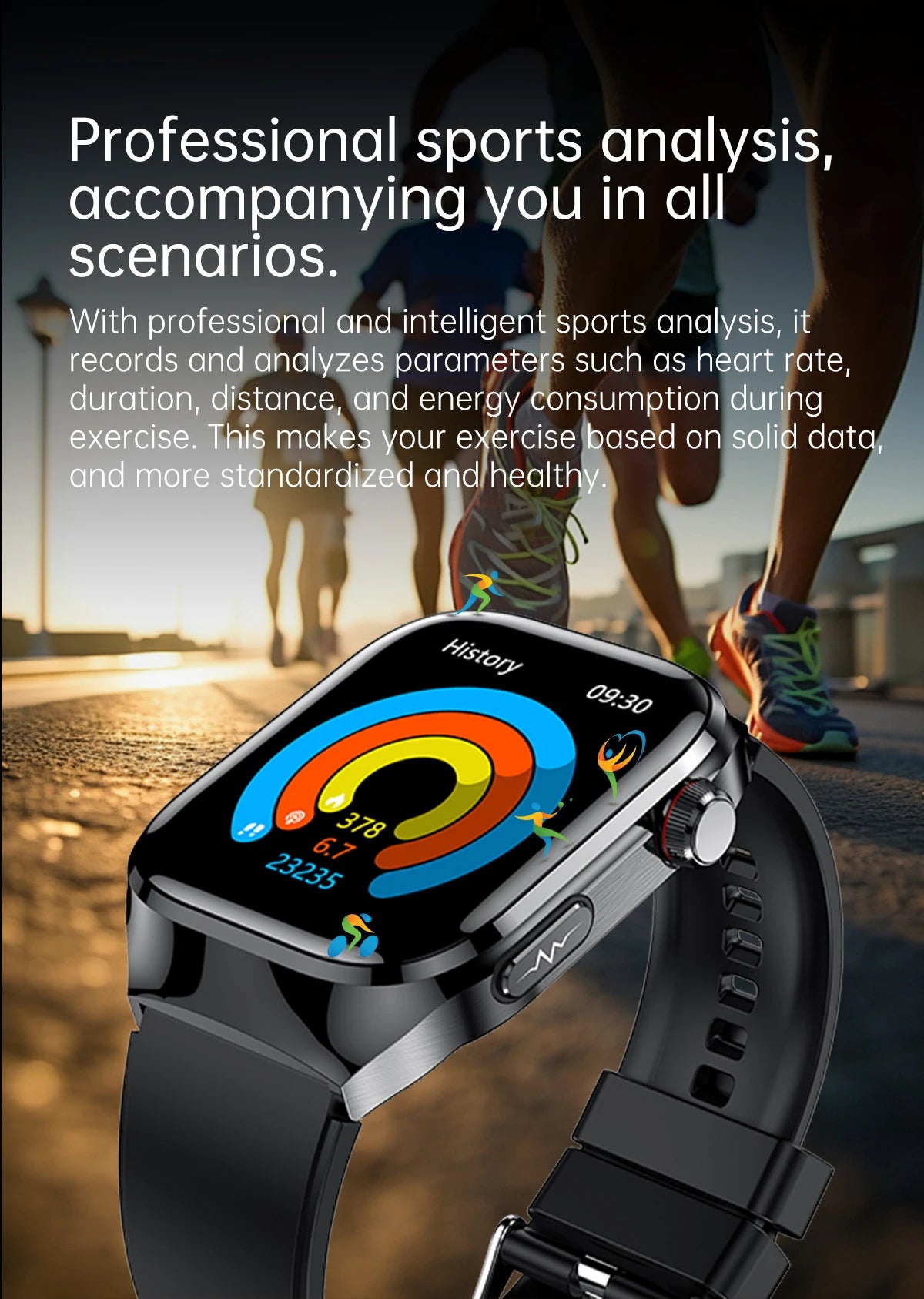 Nouveau ECG examen physique orgue santé Smartwatch hommes pression artérielle acide uricique graisse corporelle montres Bluetooth appel mme montre intelligente