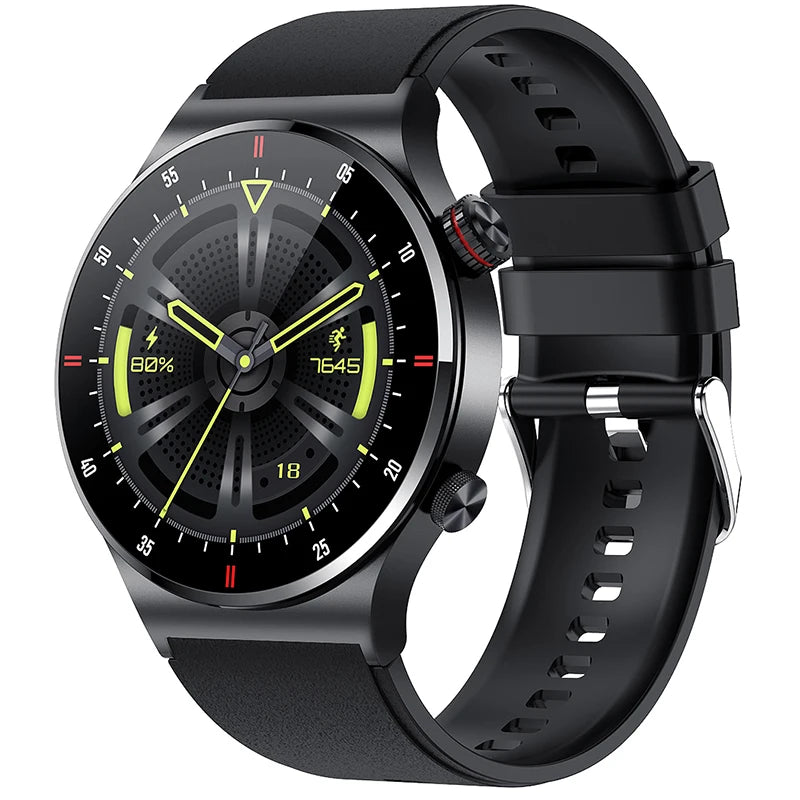 NFC Bluetooth appel montre intelligente hommes AOMLED390 * 390 HD couleur écran bouton de Rotation Fitness Tracker IP68 étanche SmartWatch hommes