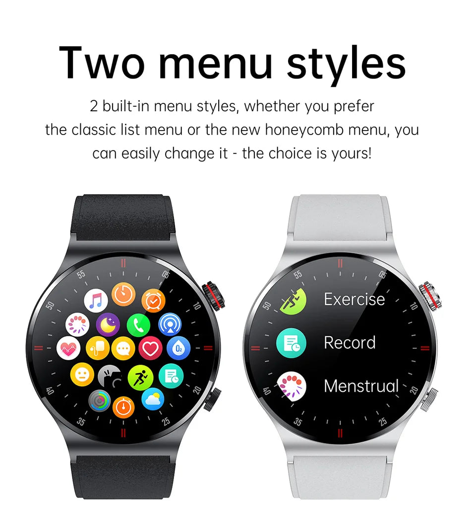 NFC Bluetooth appel montre intelligente hommes AOMLED390 * 390 HD couleur écran bouton de Rotation Fitness Tracker IP68 étanche SmartWatch hommes
