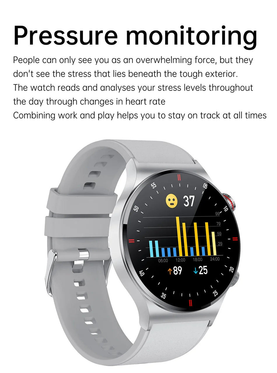 NFC Bluetooth appel montre intelligente hommes AOMLED390 * 390 HD couleur écran bouton de Rotation Fitness Tracker IP68 étanche SmartWatch hommes