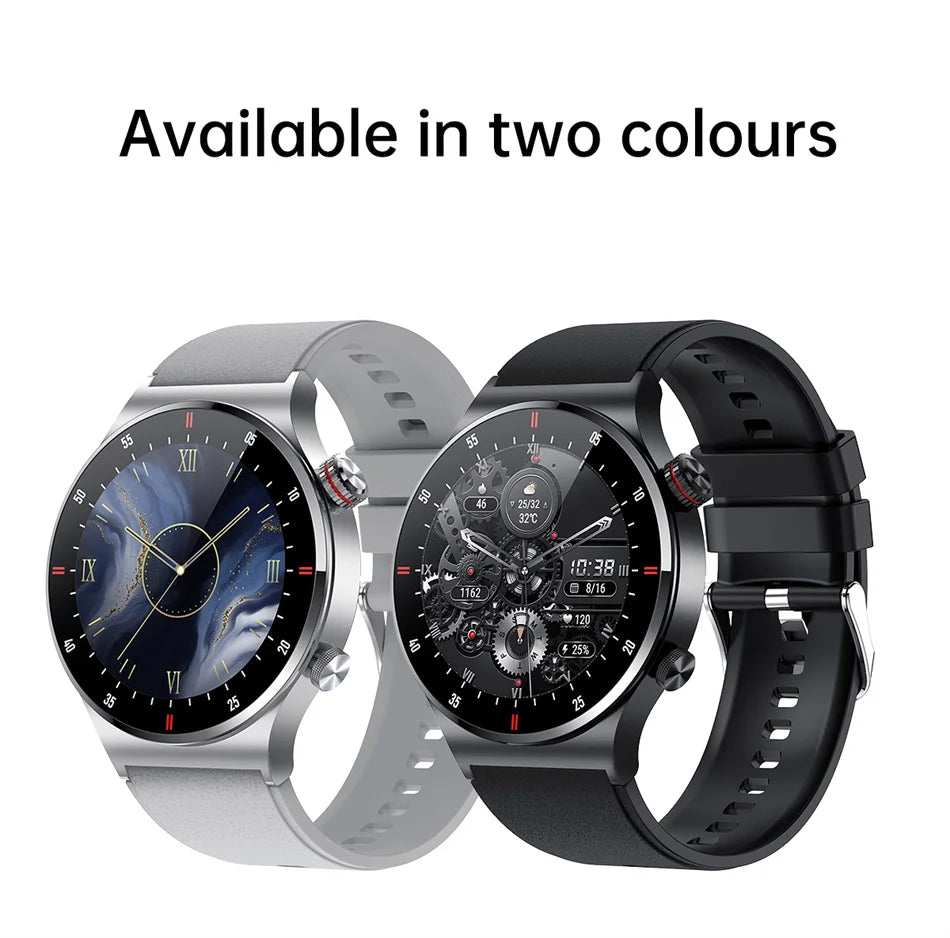 NFC Bluetooth appel montre intelligente hommes AOMLED390 * 390 HD couleur écran bouton de Rotation Fitness Tracker IP68 étanche SmartWatch hommes