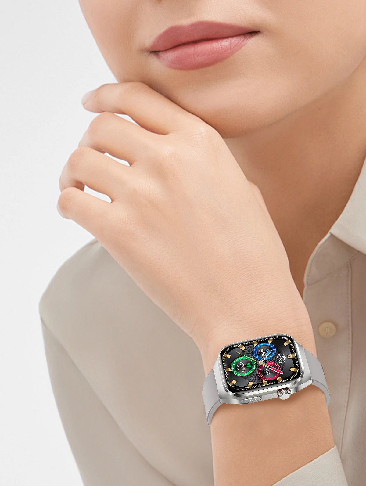Nouveau ECG examen physique orgue santé Smartwatch hommes pression artérielle acide uricique graisse corporelle montres Bluetooth appel mme montre intelligente