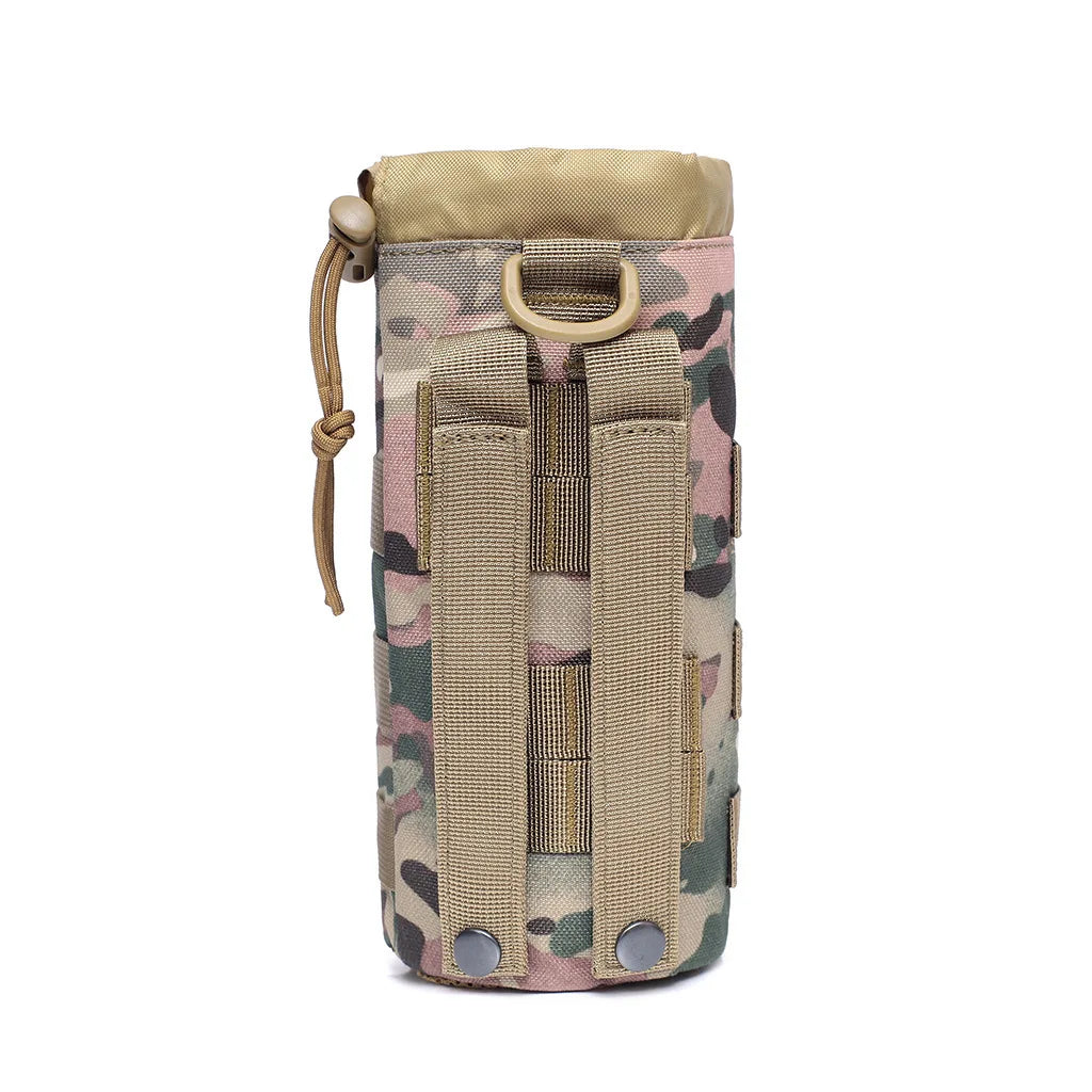 Sac de bouteille d'eau Molle en plein air, support de pochette, voyage Camping randonnée cyclisme pêche chasse porte-bouteille d'eau bouilloire