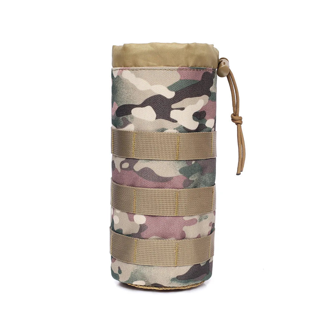 Sac de bouteille d'eau Molle en plein air, support de pochette, voyage Camping randonnée cyclisme pêche chasse porte-bouteille d'eau bouilloire