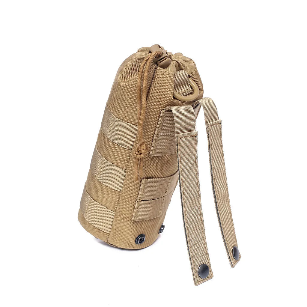 Sac de bouteille d'eau Molle en plein air, support de pochette, voyage Camping randonnée cyclisme pêche chasse porte-bouteille d'eau bouilloire