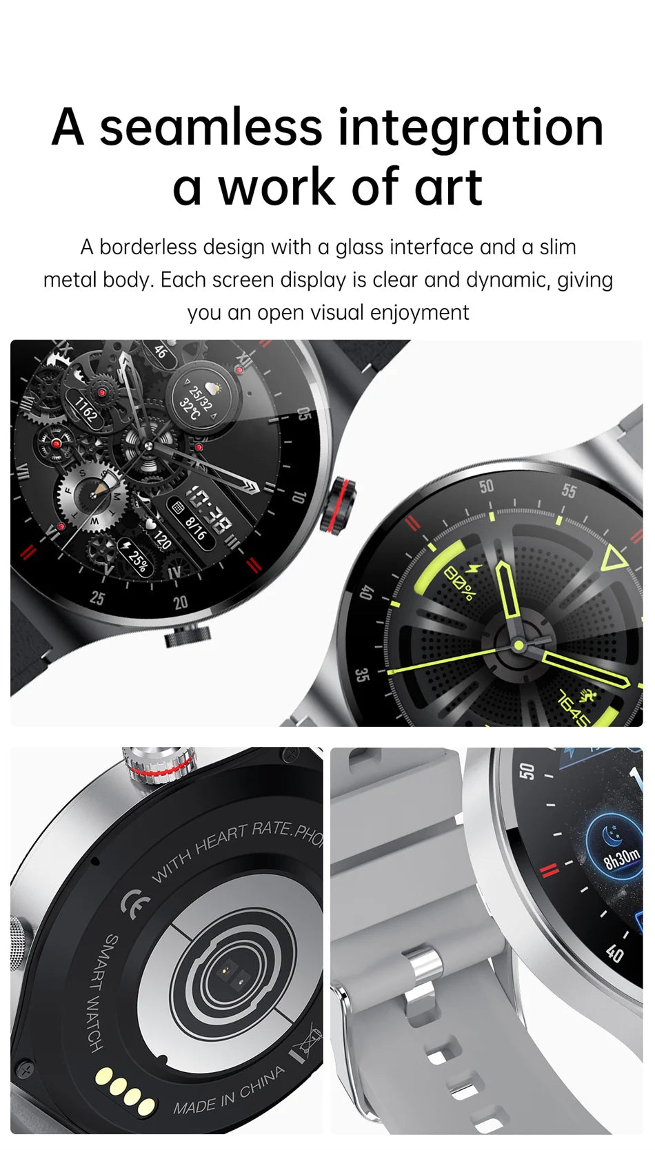 NFC Bluetooth appel montre intelligente hommes AOMLED390 * 390 HD couleur écran bouton de Rotation Fitness Tracker IP68 étanche SmartWatch hommes