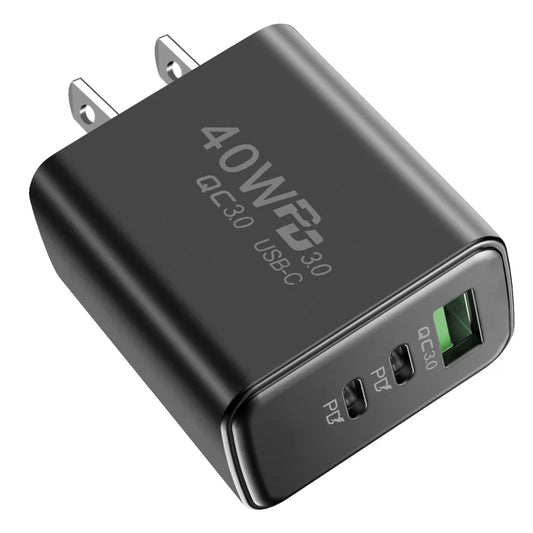 60W Phone Charging PD Fast Charging USB QC3.0 Multiple 3 Ports Type C Plug Mobile Phone Adapt for Xiaomi High Speed Wall Charger